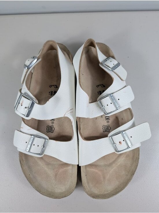 Birkenstock Milano sandals adjustable white straps men\'s size 13 main image 12